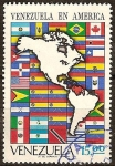 Stamps Venezuela -  Venezuela en America