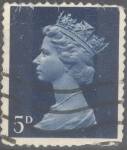 Stamps United Kingdom -  REINO UNIDO_SCOTT MH8 REINA ISABEL. $0.2