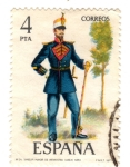 Stamps Spain -  tambor mayor de infanteria