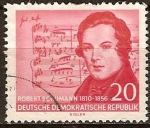Sellos de Europa - Alemania -   Robert Schumann (compositor) 1810-1856 (DDR)