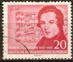 Stamps Germany -   Robert Schumann (compositor) 1810-1856 (DDR)