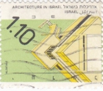 Sellos de Asia - Israel -  arquitectura en Israel