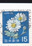 Stamps Japan -  flores