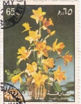 Sellos de Asia - Emiratos rabes Unidos -  flores