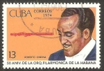 Stamps Cuba -  50 anivº de la orquesta filarmónica de La Habana, Roberto Ondina