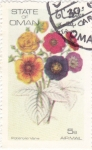 Stamps Oman -  flores