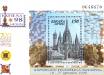 Stamps Spain -  1998 EXFILNA 98  CATEDRAL DE BARCELONA