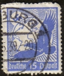 Stamps Germany -  Svastika, sol, globo y aguila