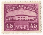 Sellos de Asia - Indonesia -  Kantor Pusat  P.T.T.