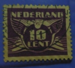 Stamps : Europe : Netherlands :  1941 Flying dove HOLANDA