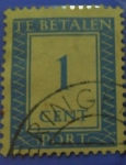 Sellos de Europa - Holanda -  1947 TE BETALEN 1 cent. HOLANDA