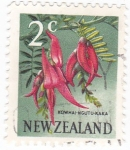 Stamps New Zealand -  flores