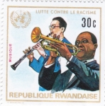 Stamps Rwanda -  lucha contra el racismo