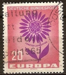 Stamps Germany -  Europa-flor estilizada con la CEPT