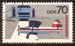 Stamps Germany -  Labores en Aerolíneas-Vuelo visual (DDR).