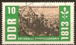 Sellos de Europa - Alemania -  lucha nacional por la liberación 1813.Los cosacos y la milicia en Berlín (DDR).