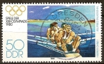 Stamps Germany -  XXII-Juegos olimpicos 1980 Moscu.Cuatro sin (remero)  (DDR)