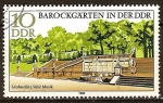 Stamps Germany -  Jardines barrocos.Großsedlitz, música tranquila (DDR)