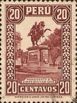 Stamps : America : Peru :  Monumento a Simón Bolívar.