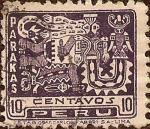Stamps America - Peru -  Motivos Pre-Incaicos. Paracas.
