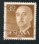 Stamps : Europe : Spain :  1147- GENERAL FRANCO.