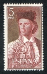 Stamps Spain -  1265-  FIESTA NACIONAL : TAUROMAQUIA.  
