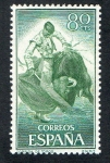 Stamps Spain -  1260-  FIESTA NACIONAL : TAUROMAQUIA. DERECHAZO.