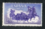 Stamps Spain -  1255-  FIESTA NACIONAL : TAUROMAQUIA. TOROS EN EL CAMPO.