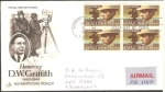 Stamps United States -  D.W. Griffith, director de cine, F.D.C.