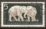 Stamps Germany -  Parque zoológico de Berlin (DDR)
