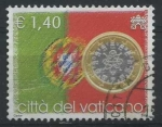 Sellos de Europa - Vaticano -  S1281 - Bandera y €uro - Portugal