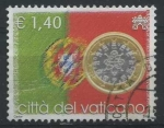 Sellos del Mundo : Europa : Vaticano : S1281 - Bandera y €uro - Portugal