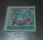 Stamps Yugoslavia -  Telephone and user  YUGOSLAVIA I A 1990