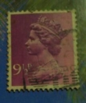 Stamps : Europe : United_Kingdom :  1976 sello postal gran bretaña Queen Elizabeth