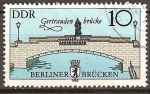 Stamps Germany -  Puentes de Berlin-puente Gertrauden (DDR)