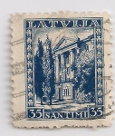 Stamps Latvia -  edificio
