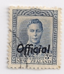 Stamps New Zealand -  Rey George VI