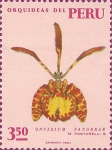 Stamps Peru -  Orquídeas del Perú: Oncidium Sanderae.
