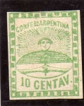 Stamps Argentina -  confederacion argentina