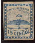 Stamps Argentina -  confederacion argentina