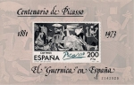 Stamps Spain -  “Guernica”. Pablo Ruiz Picasso   El Guernica en España 1881-1973