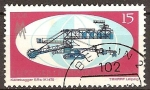 Stamps Germany -  Leipzig Feria de Primavera 1971.Escavadora fria de SR-K470(DDR)