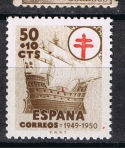 Stamps Spain -  Edifil  Pro Tuberculosis.  