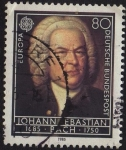 Stamps : Europe : Germany :  Johann Sebastian Bach · 1685-1750