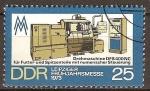 Sellos de Europa - Alemania -  Leipzig Feria de Primavera 1973.Torno DFS para la alimentación.
