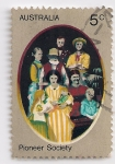 Stamps Australia -  sociedad pionera