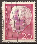 Stamps Germany -  Presidente heinrich Lübke