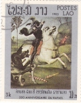 Sellos de Asia - Laos -  500 Aniv.nac.de Rafael