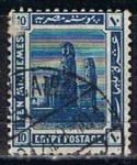 Stamps Egypt -  Scott 55  Colosos de tebas