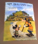 Sellos de Asia - Bhut�n -  Disney maravillas del mundo antiguo